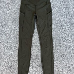 Lululemon Athletica Dark Green Leggings